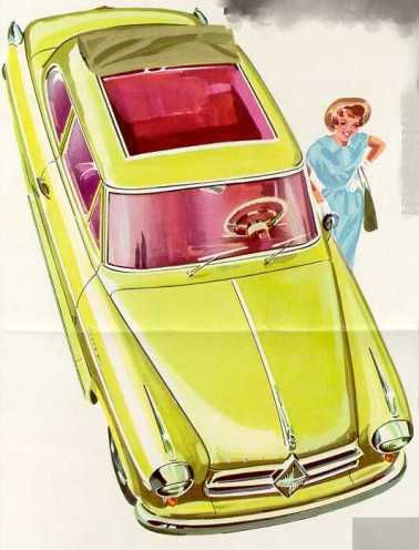 Borgward Isabella 1957 with sunroof