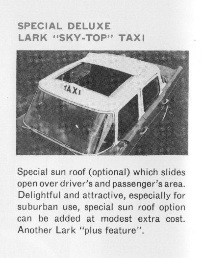 Taxi Sky-Top from '62 Taxi brochure