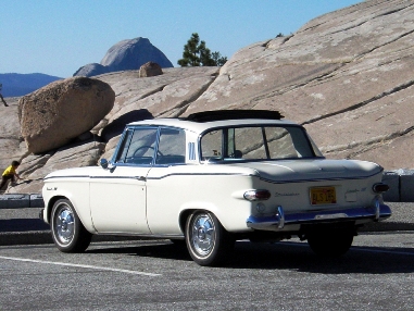 1961 Lark Regal hardtop at Olmstead Point - Al Reed